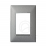 Placa P/3 Modulos 4x2 - Pial Plus + Aluminio